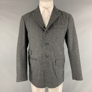 ENGINEERED GARMENTS Size S Grey Black Glenplaid Wool Sport Coat